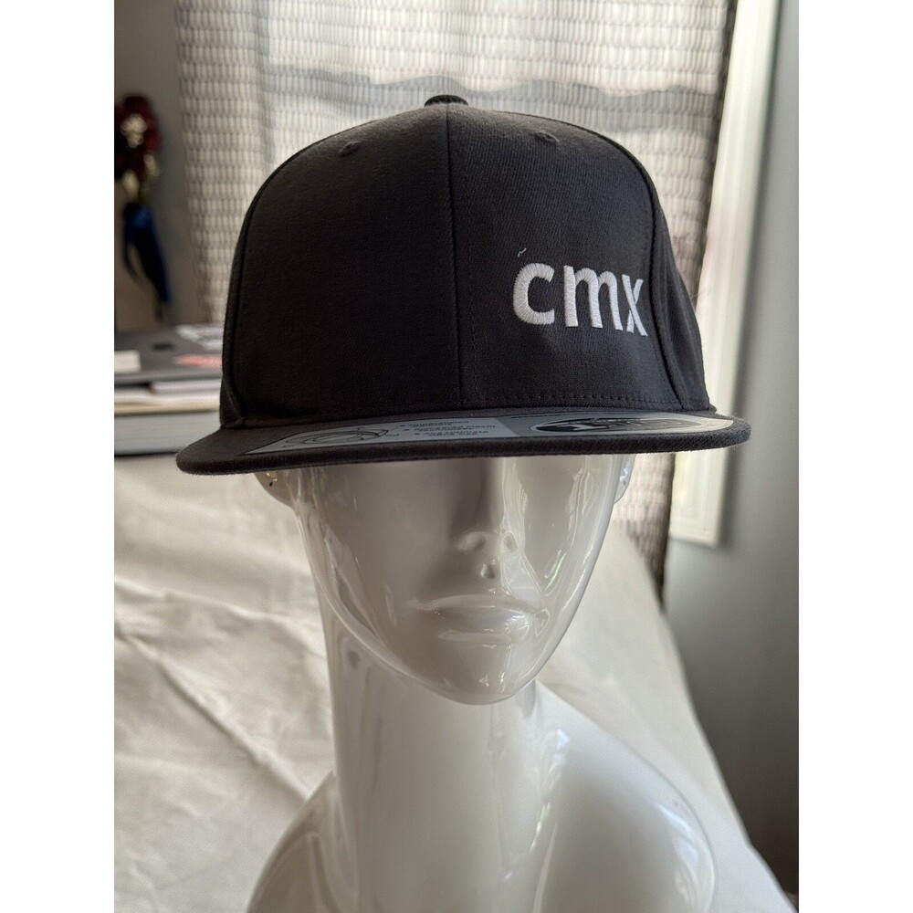 NWT Embroidered cmx on Gray Snap-back Trucker Hat DEMO Hat 110 one ten brand